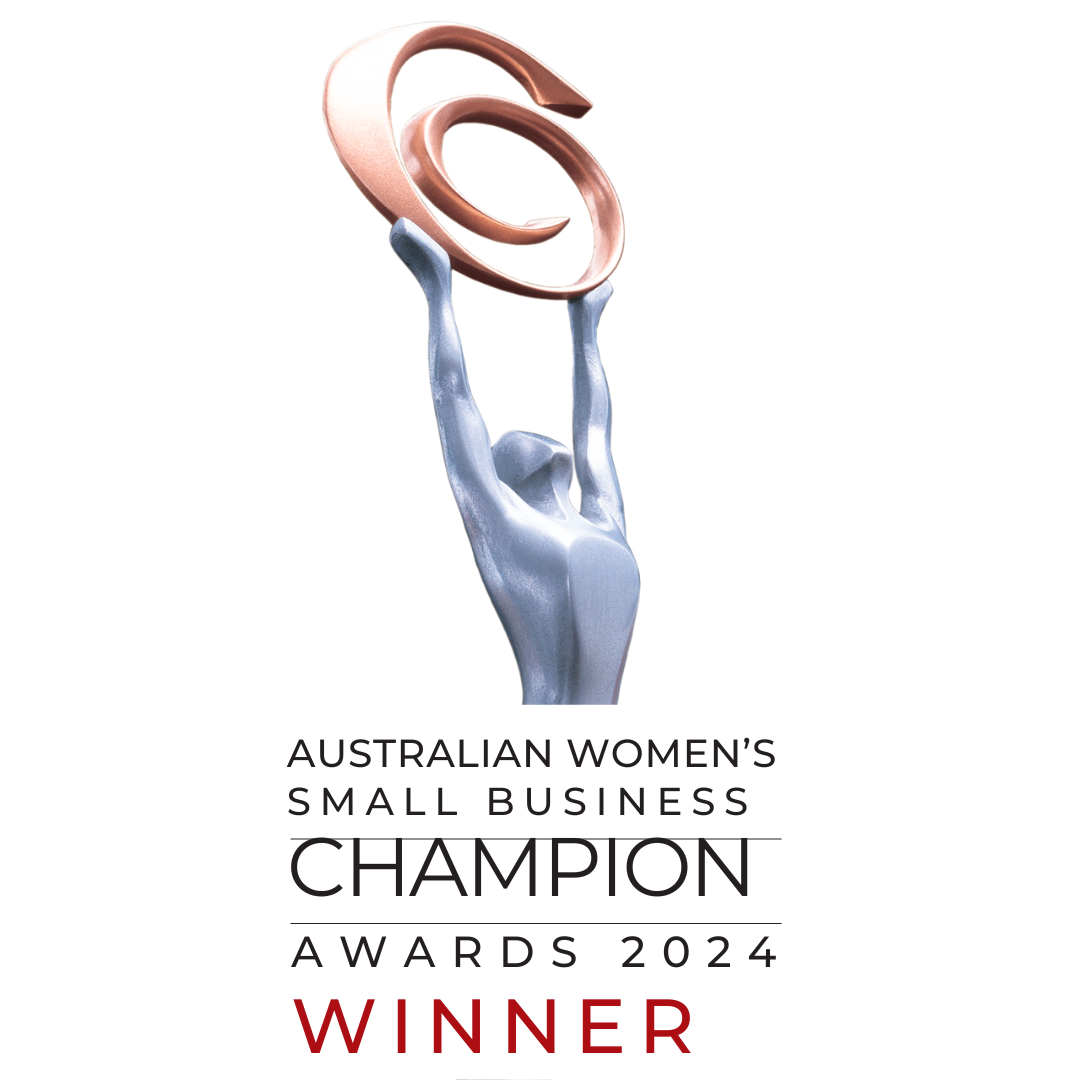Australian Small Business Champion Awards 2024 winner celebrating achievement in manufacturing, entrepreneurship and innovation.