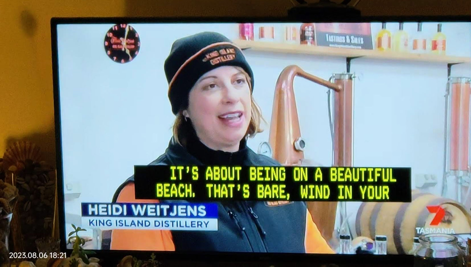 heidi-weitjens-king-island-distillery-on-channel-seven-news