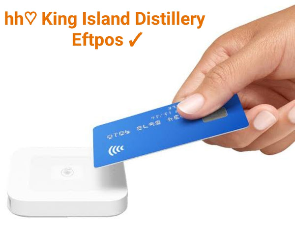 Eftpos payment available at King Island Distillery