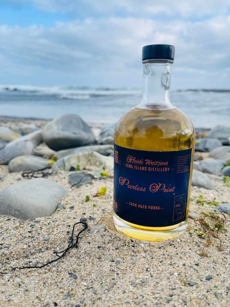 peer-less-point-cask-aged-vodka-king-island-distillery-signature-spirit-on-the-beach