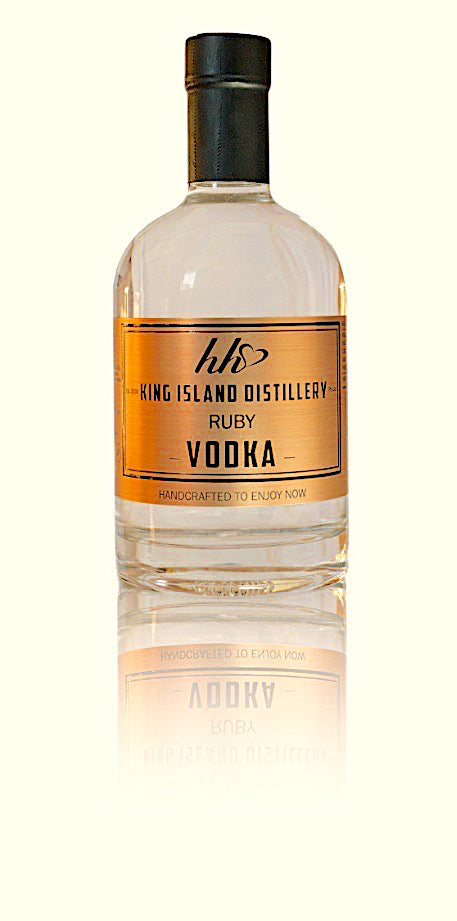 KING ISLAND DISTILLERY RUBY VODKA TASMANIA HANDCRAFTED BY HEIDI WEITJENS READY TO ENJOY NOW